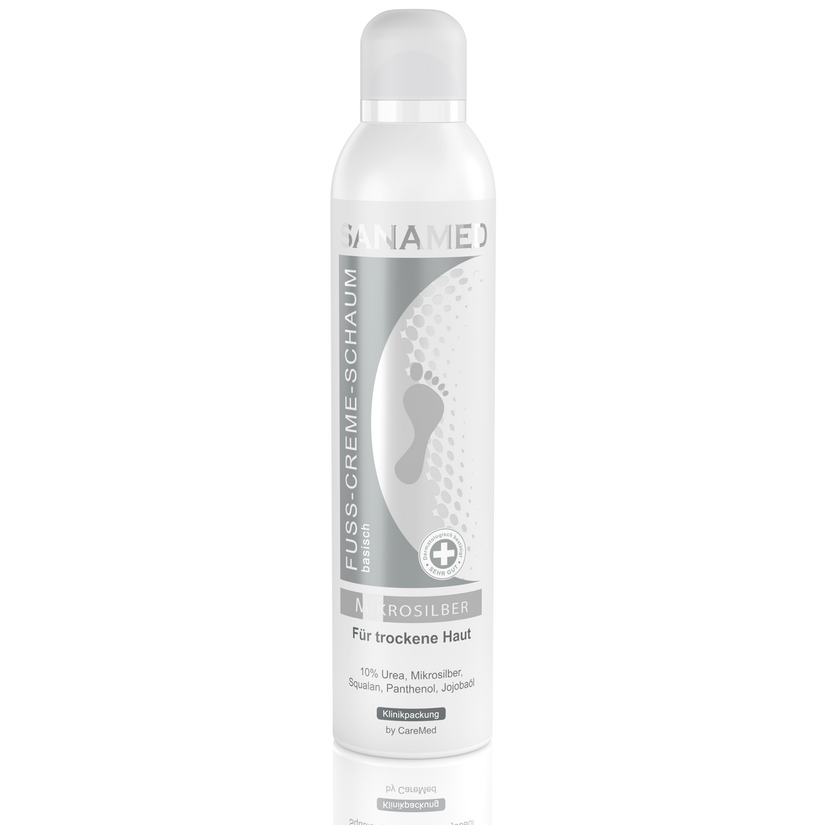 Mikrosilber Fuss-Creme-Schaum