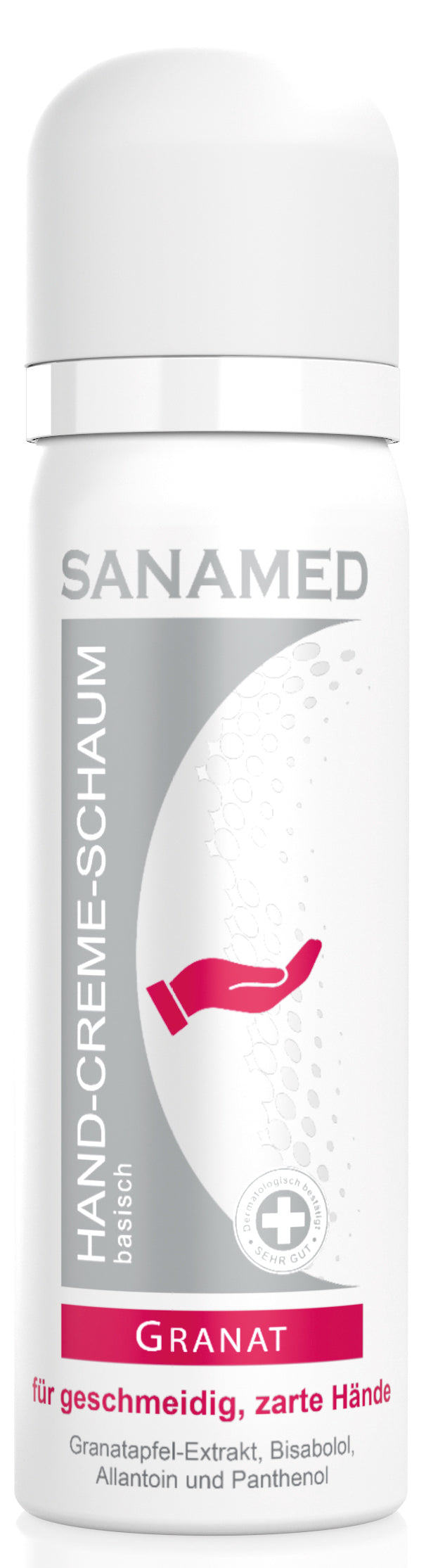 Granat Hand-Creme-Schaum