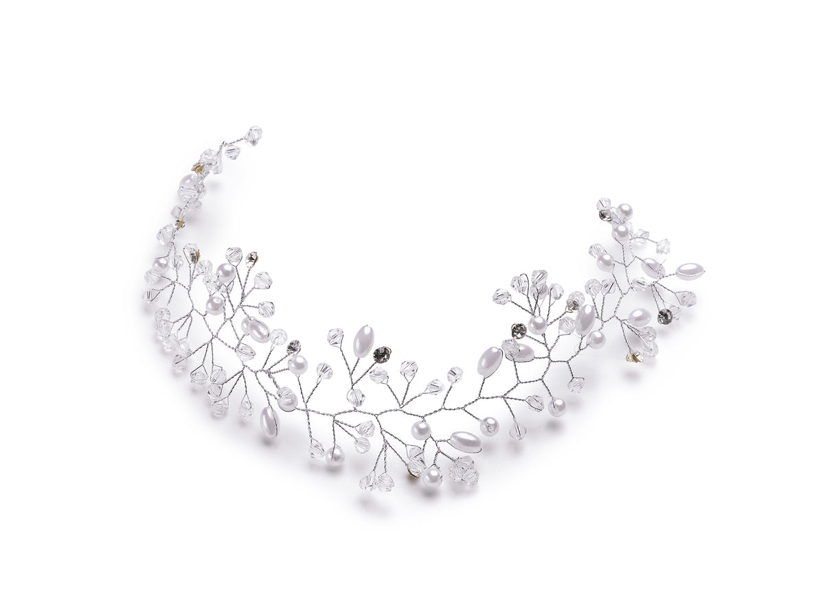 Celebride Haarschmuck mit Perlen Silber