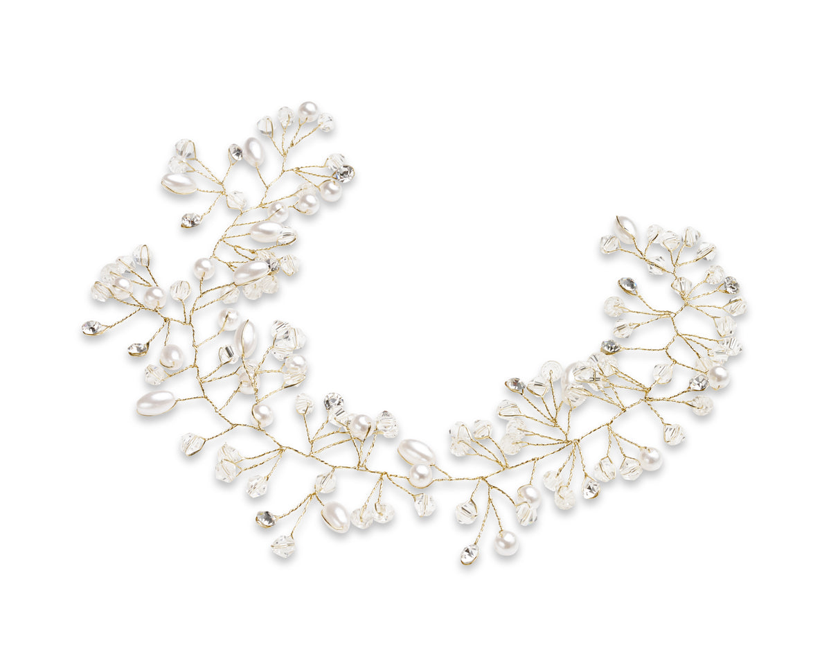 Celebride Haarschmuck mit Perlen Silber