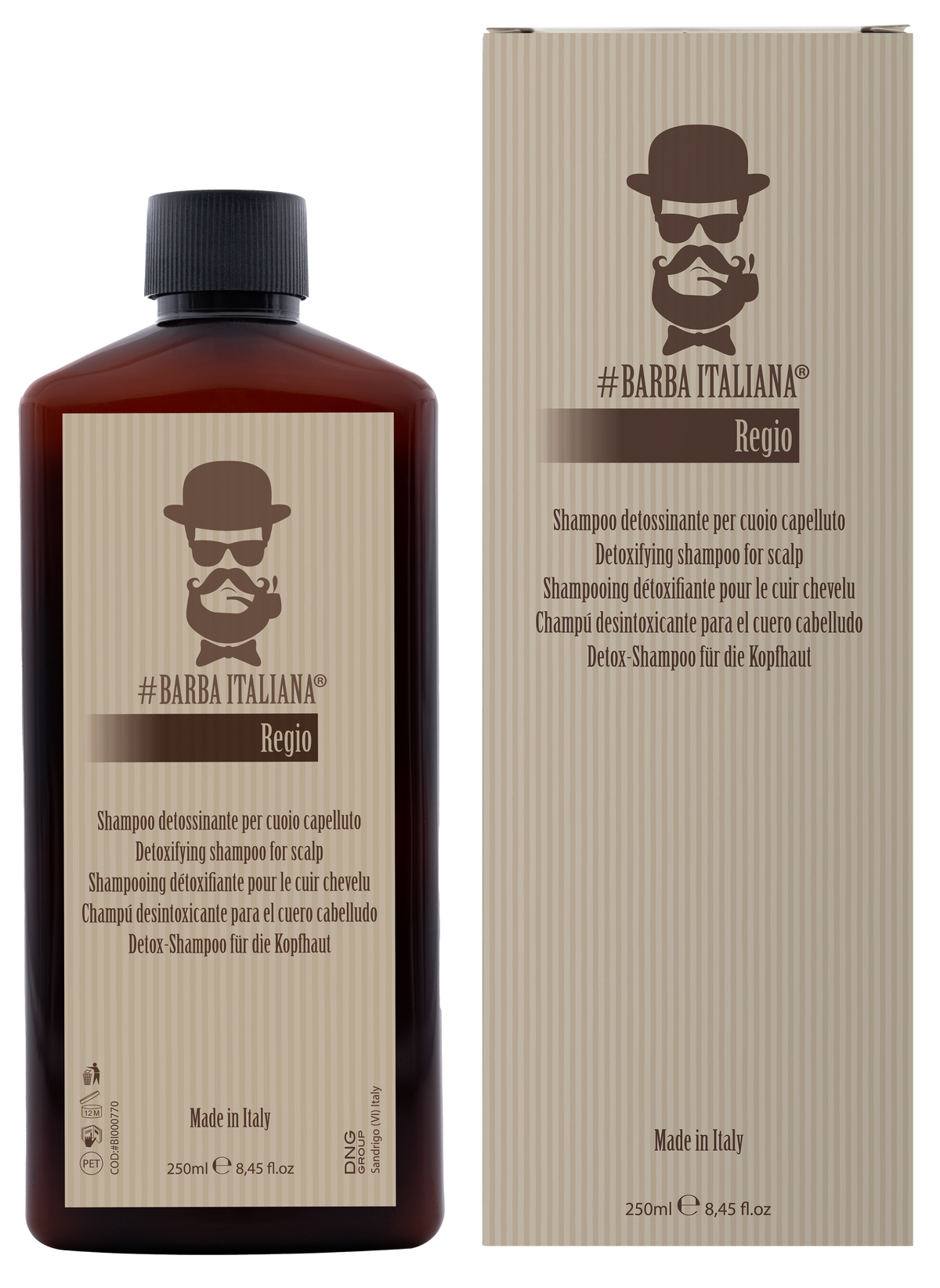 Barba Italiana Regio Shampooing Détoxifiante pour le cuir chevelu