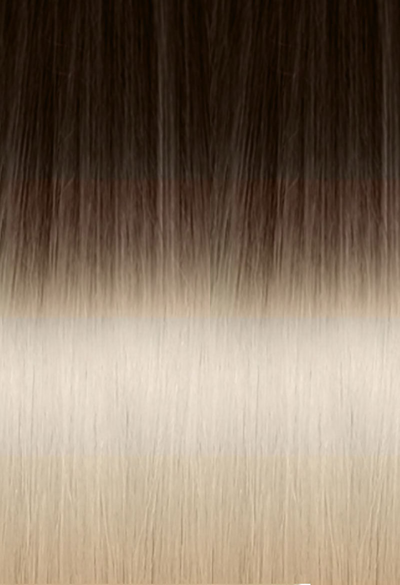 Invisible Tape-In Glatt Ombré