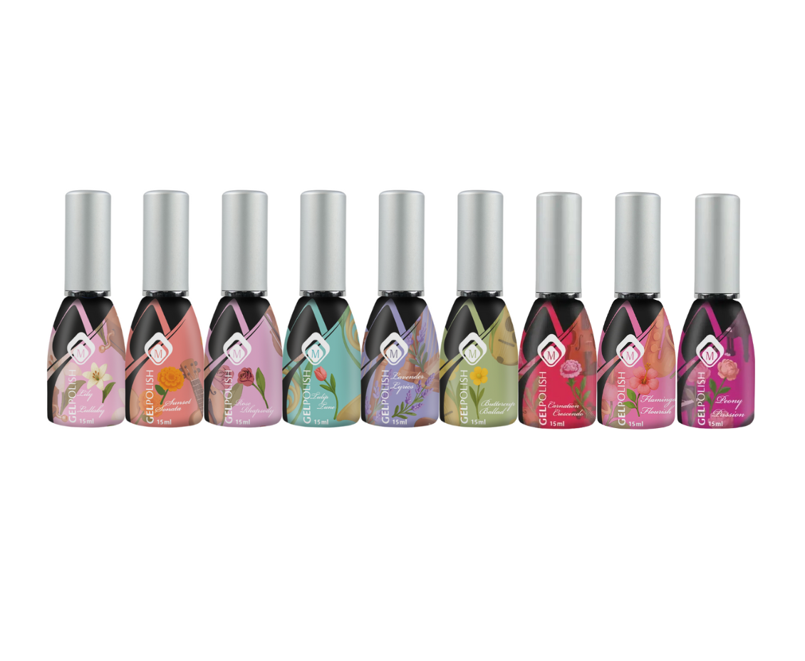 Gelpolish Floral Symphony