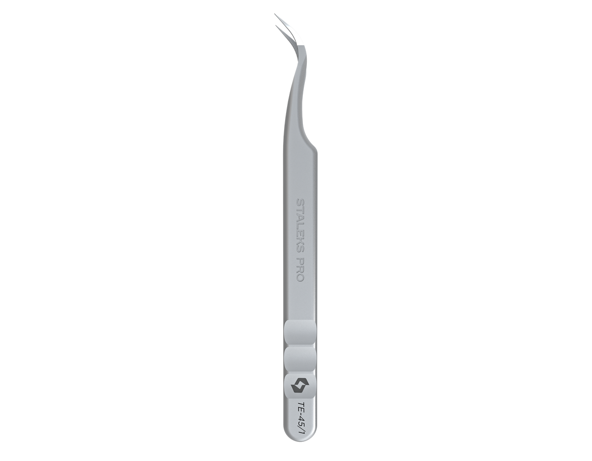 STALEKS PRO Pince à cils avec pointes en fibre EXPERT 45