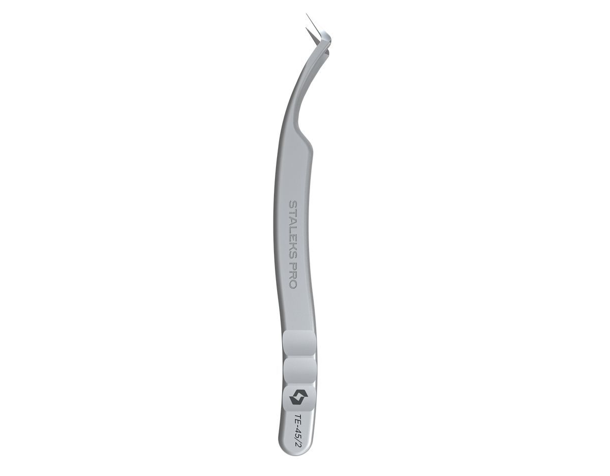STALEKS PRO Pince à cils avec pointes en fibre EXPERT 45