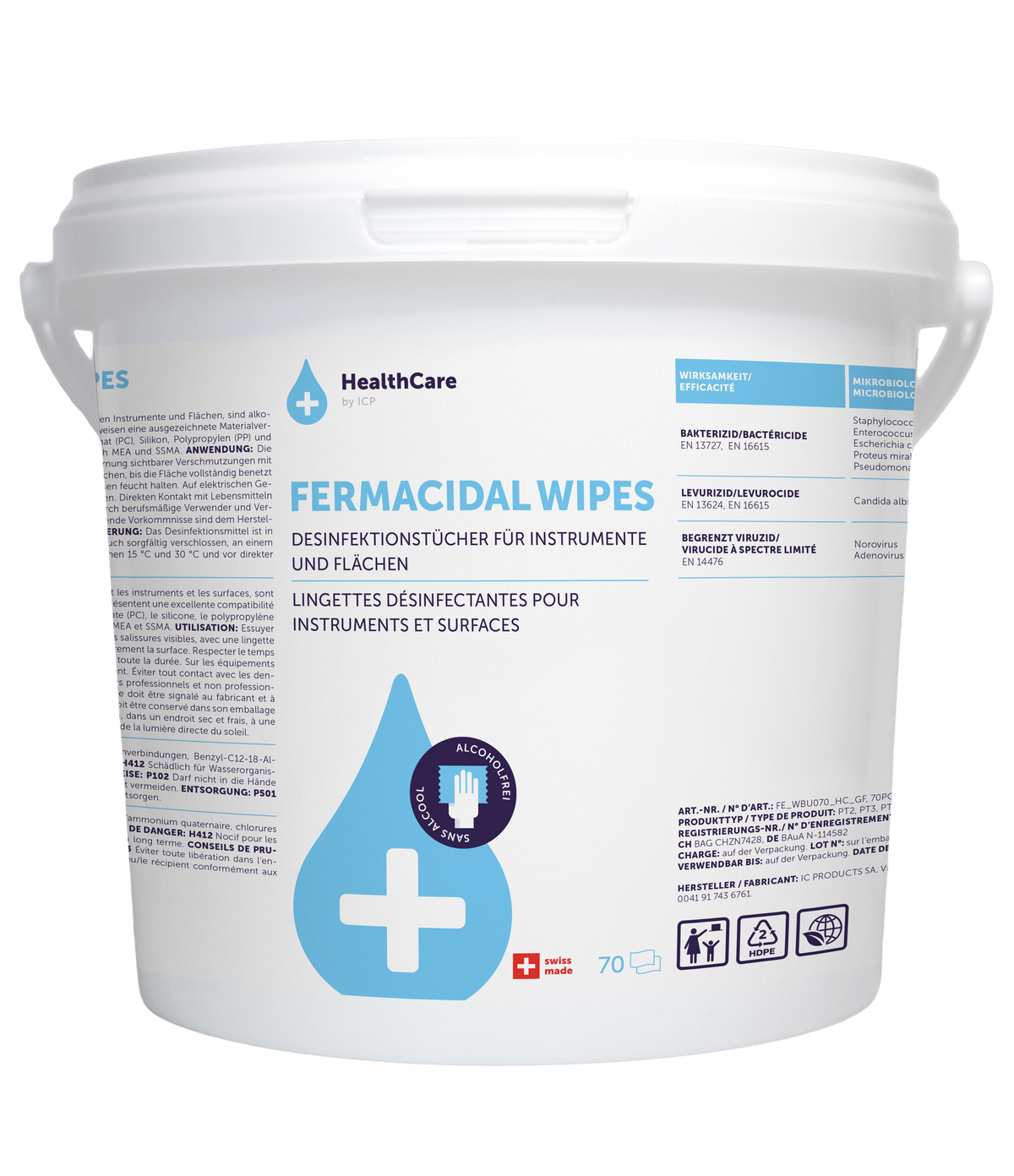 Fermacidal Wipes Eimer