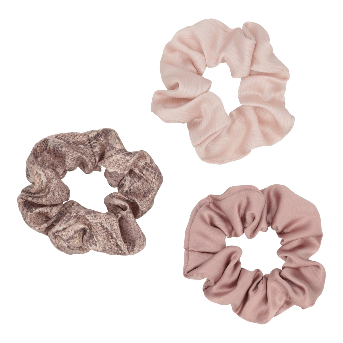 Trisa Fashion Scrunchies Satin Schlangenoptik