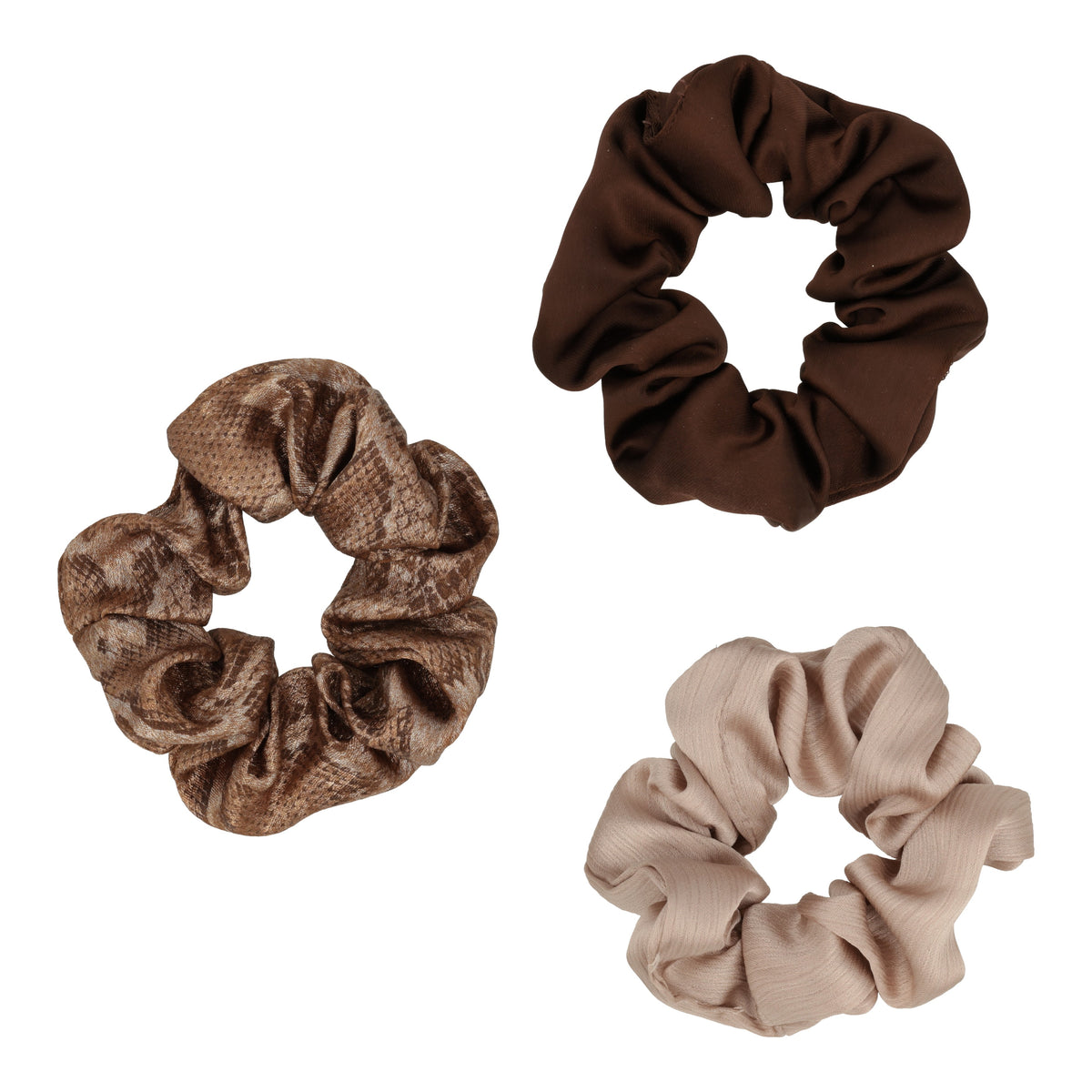 Trisa Fashion Scrunchies Satin Schlangenoptik