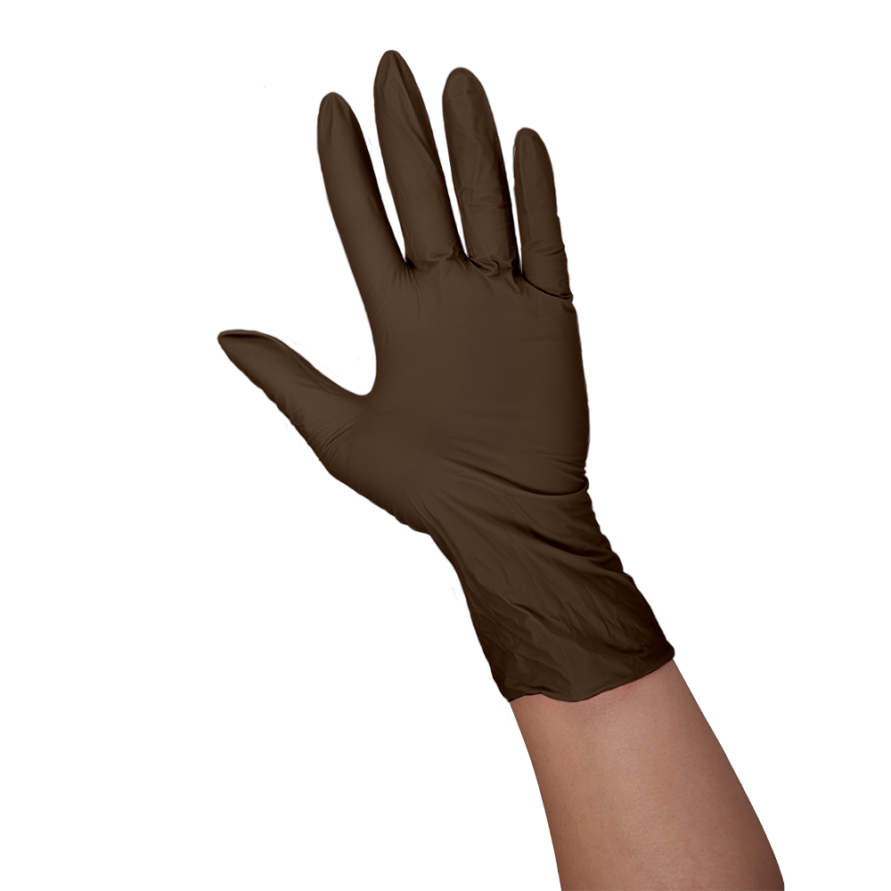 Gants Mocha en nitrile non poudrés
