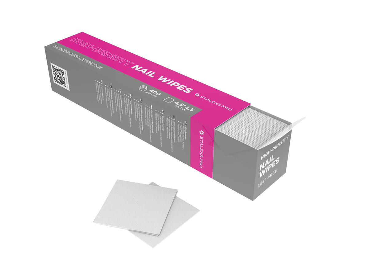 PRO Nail Wipes SMART haute densité, ne peluche pas