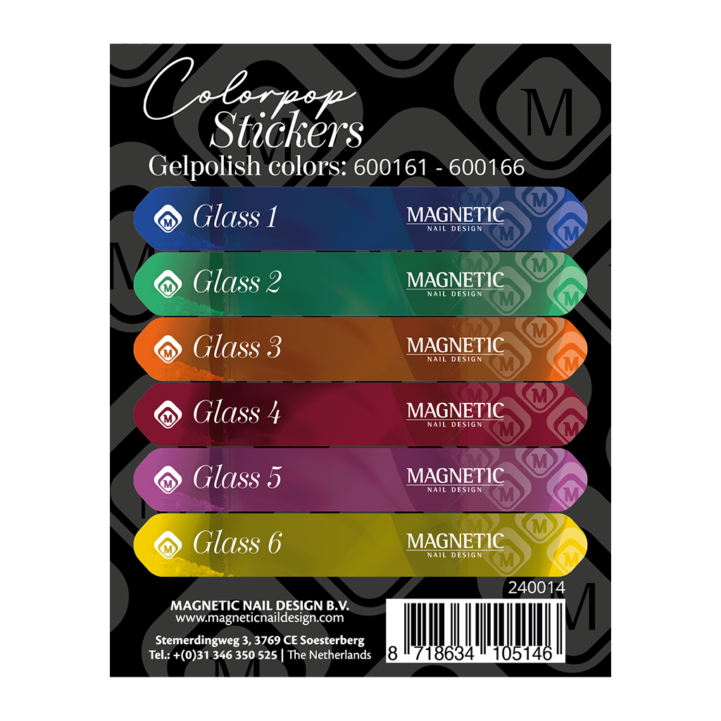 Colorpop Stickerbogen für Glass Gelpolish