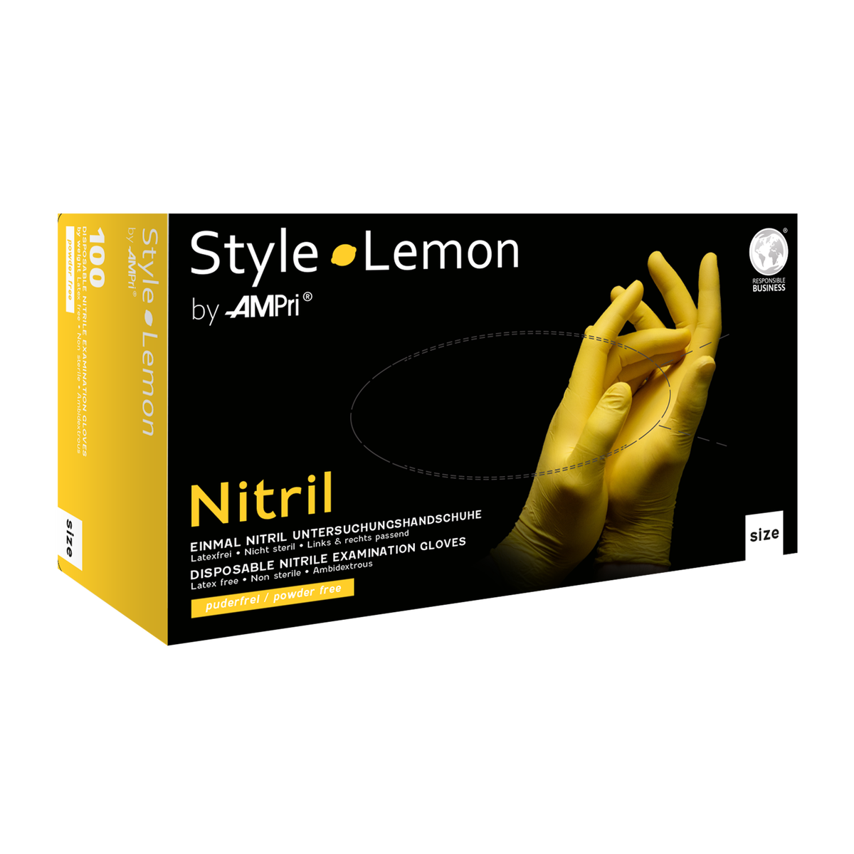 Style Handschuhe Nitril puderfrei Lemon