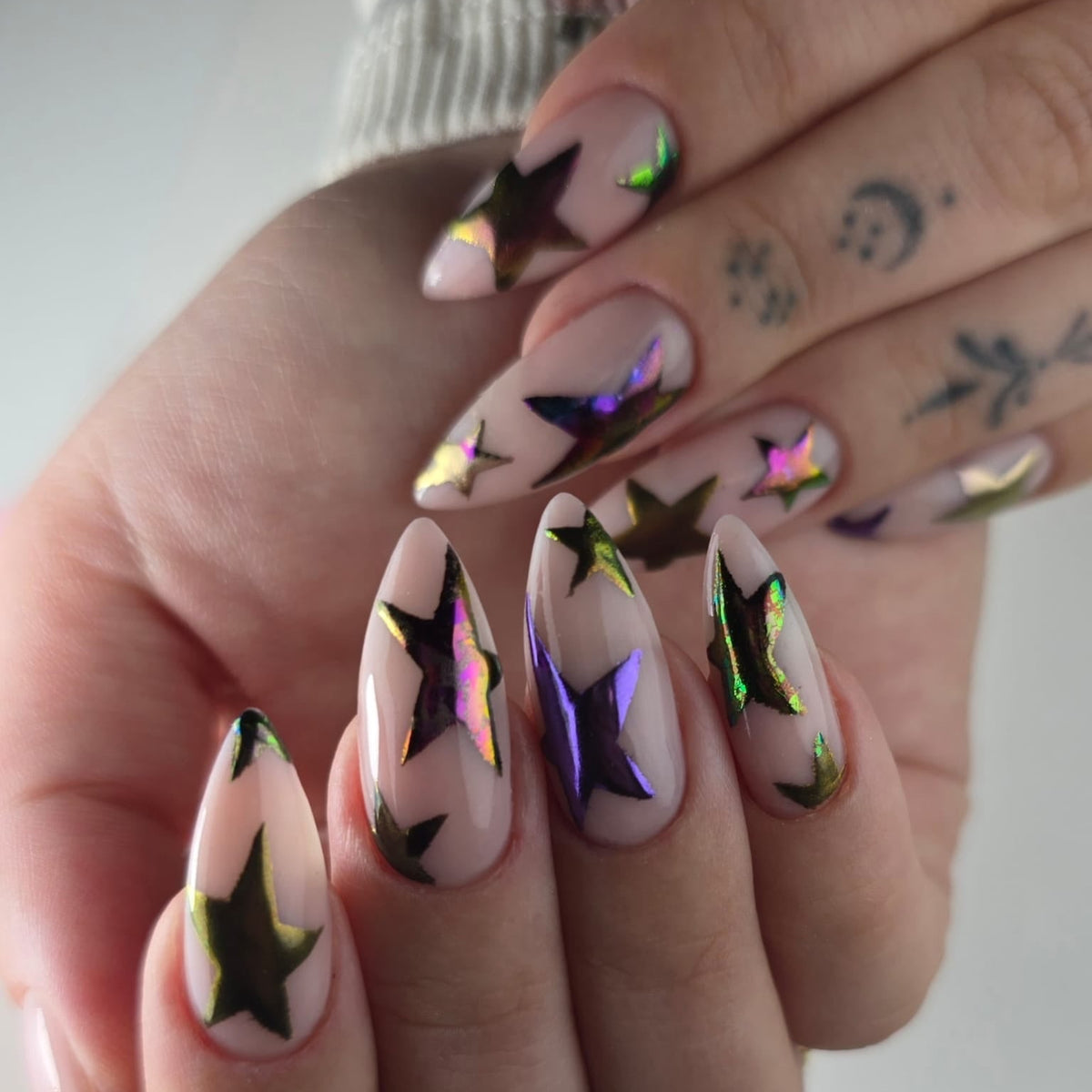 Nailart mit Chrome & Cat Eye