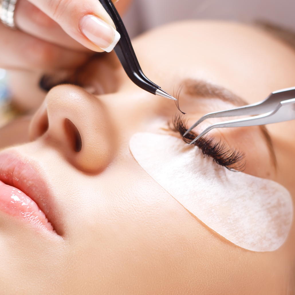Lashextensions 1:1 Technik