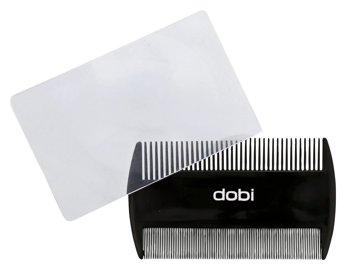DOBI Peigne à particules avec loupe large-fin