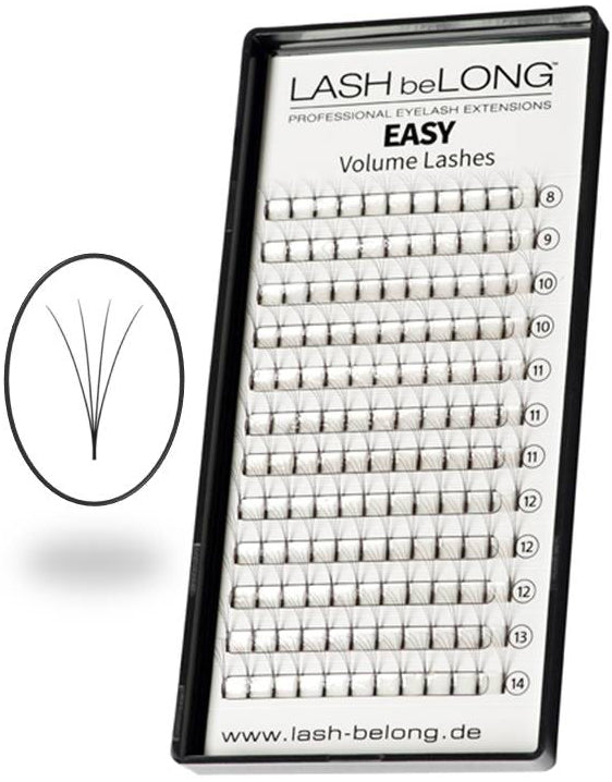 Easy Volume Lashes 4D - MIX-Box C-Curl