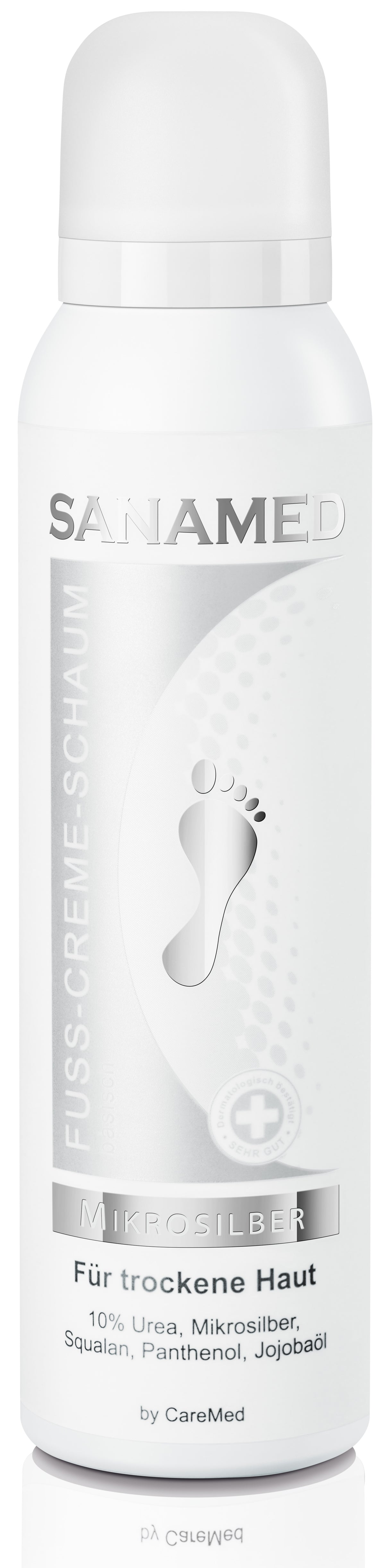 Mikrosilber Fuss-Creme-Schaum