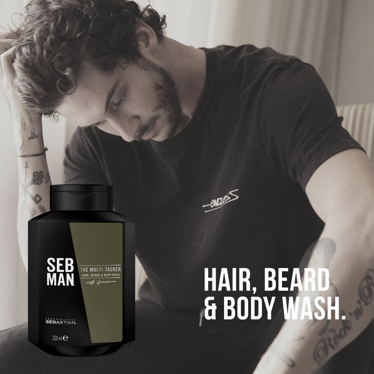 SEB MAN The Multitasker Hair, Beard & Body Wash