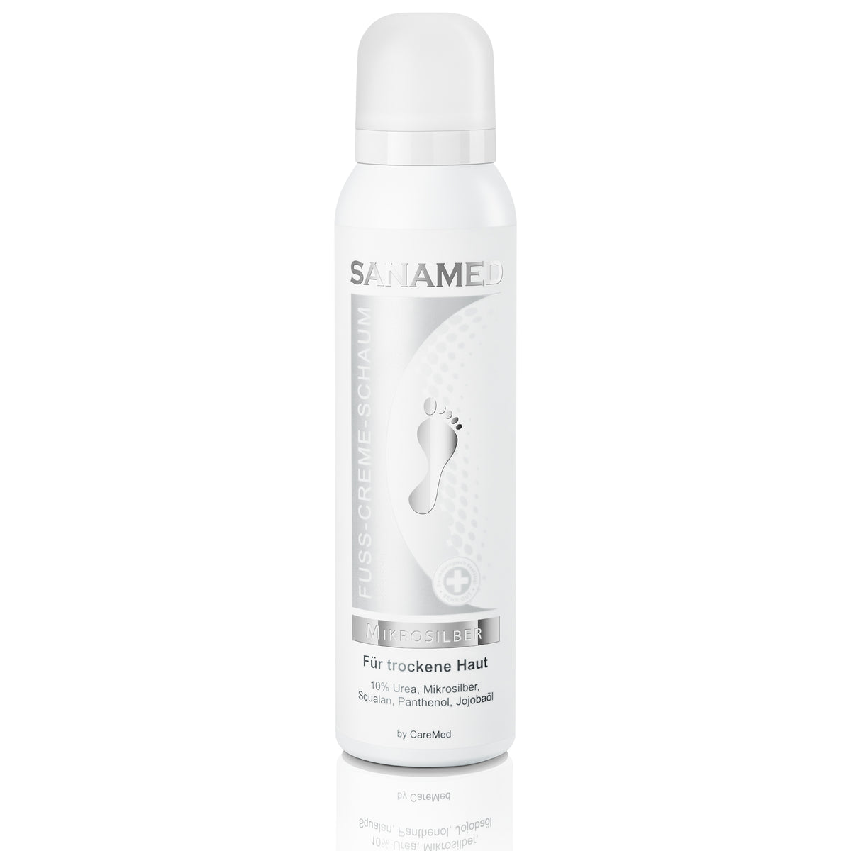 Mikrosilber Fuss-Creme-Schaum