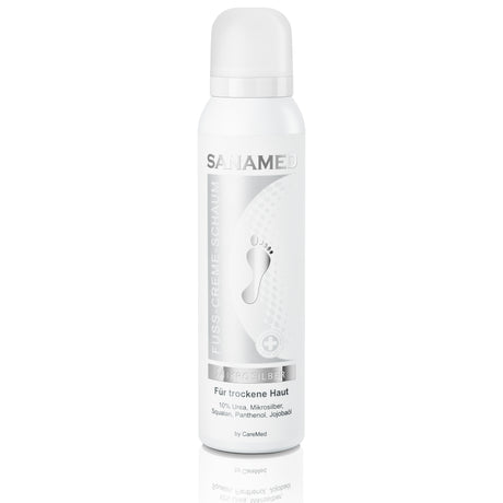 Mikrosilber Fuss-Creme-Schaum