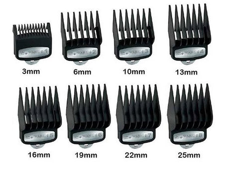 Wahl Set de peignes métalliques pour tondeuse n°1-8