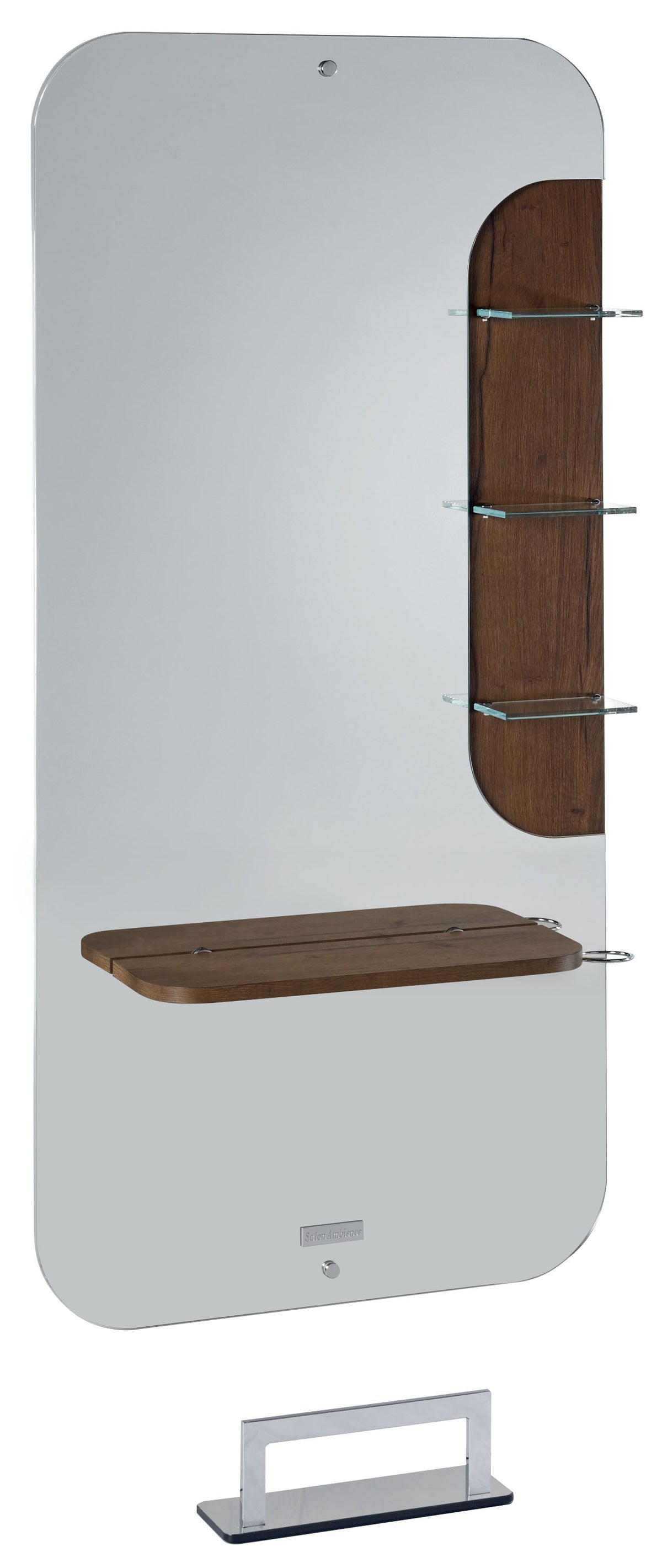 Salon Ambience Poste de coiffage New York, aspect bois