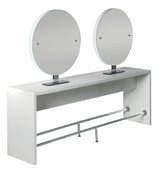Salon Ambience Poste de coiffage Brooklyn - ilot 4 pl., rond