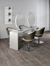 Salon Ambience Poste de coiffage Brooklyn - ilot 4 pl., rond