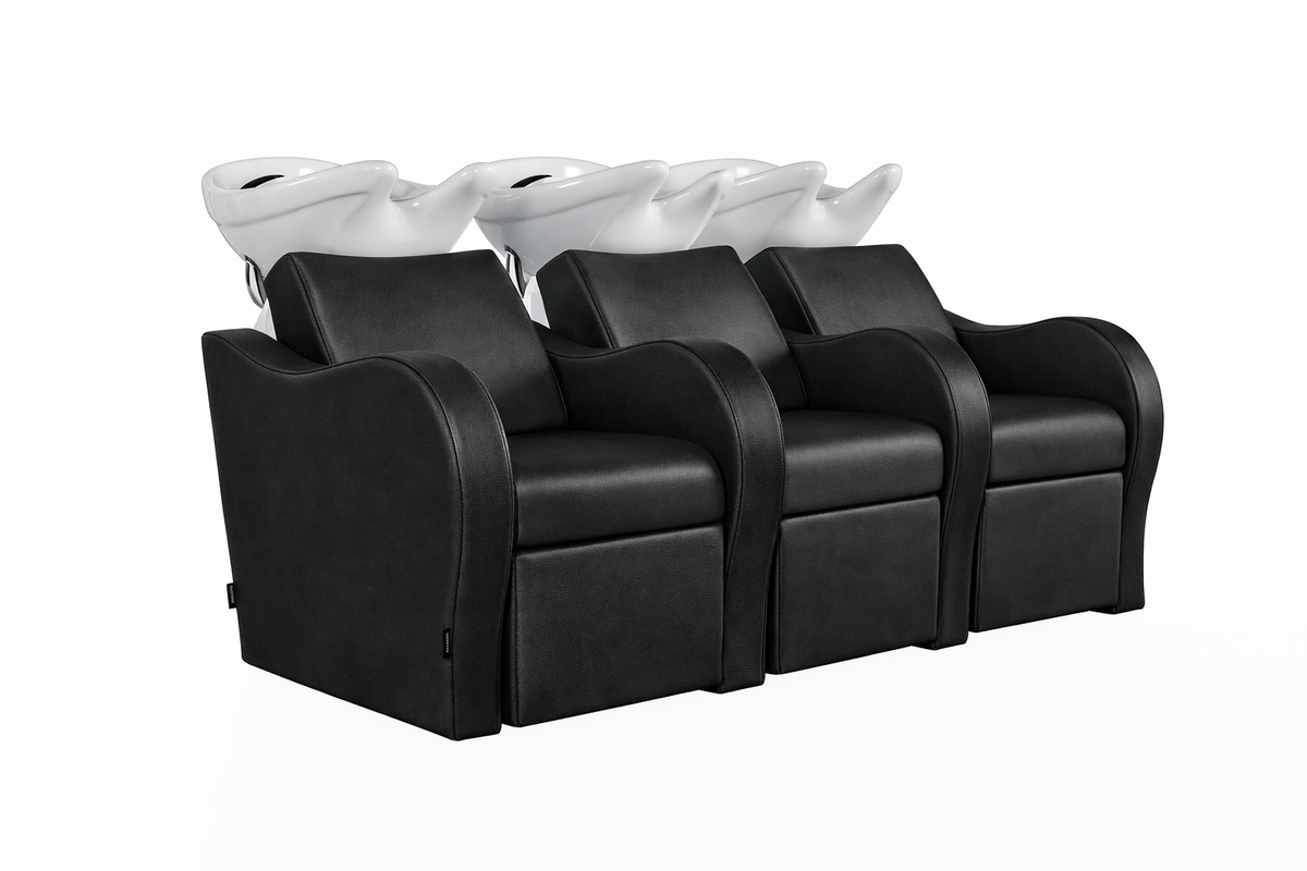 Bac de lavage Luxury, banc 3 places