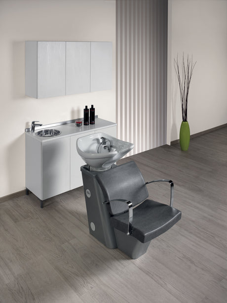 Bac de lavage Compact, argent