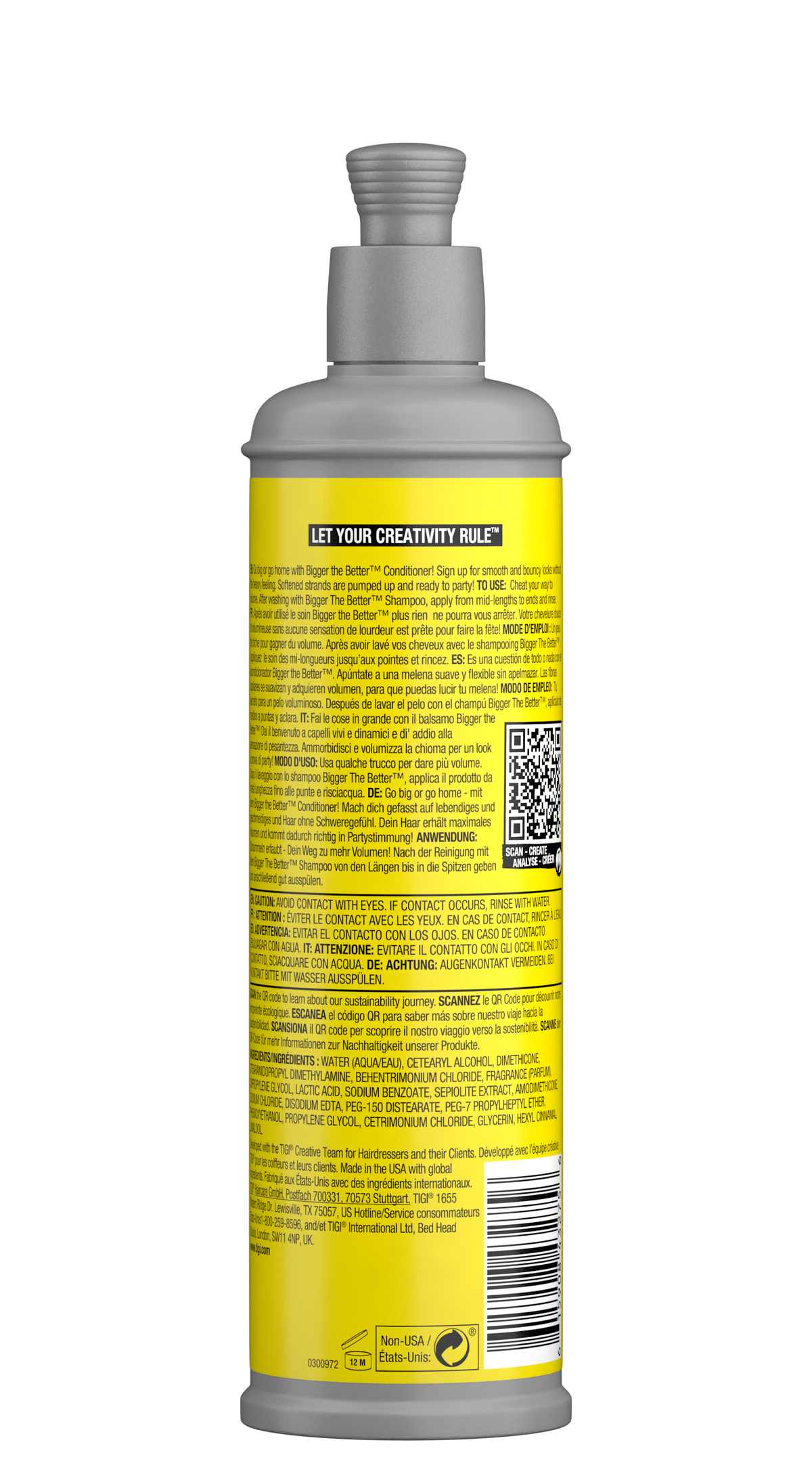 Bed Head Bigger The Better Lightweight Volume Conditioner