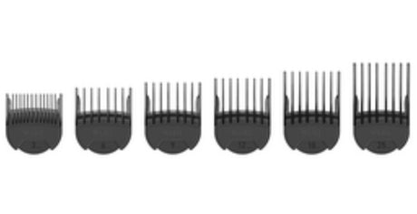 Wahl Set de peignes à enfiler en plastique 3 / 6 / 9 / 12 / 18 / 25 mm