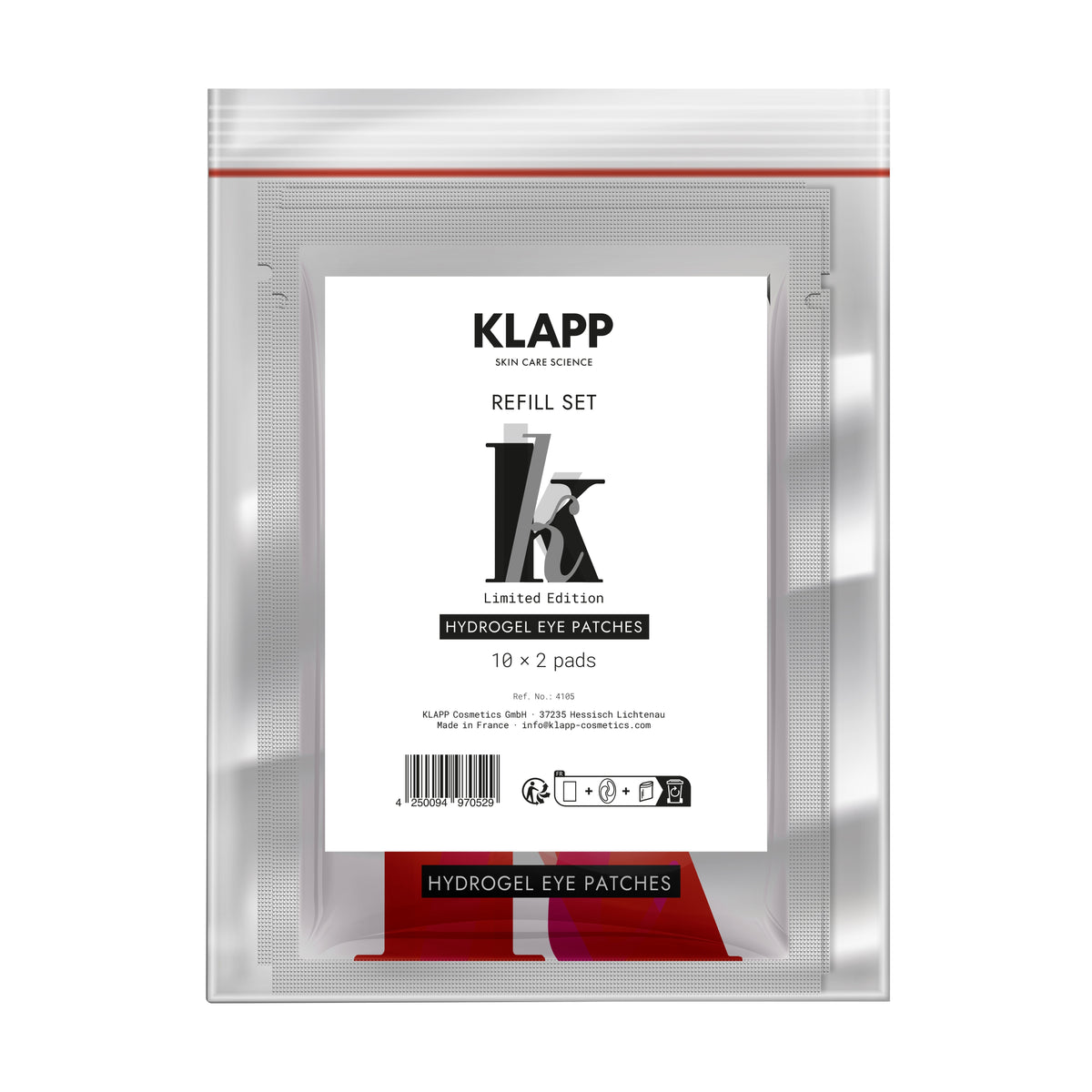 KLAPP HYDROGEL Eye Patches Recharge pour présentoir
