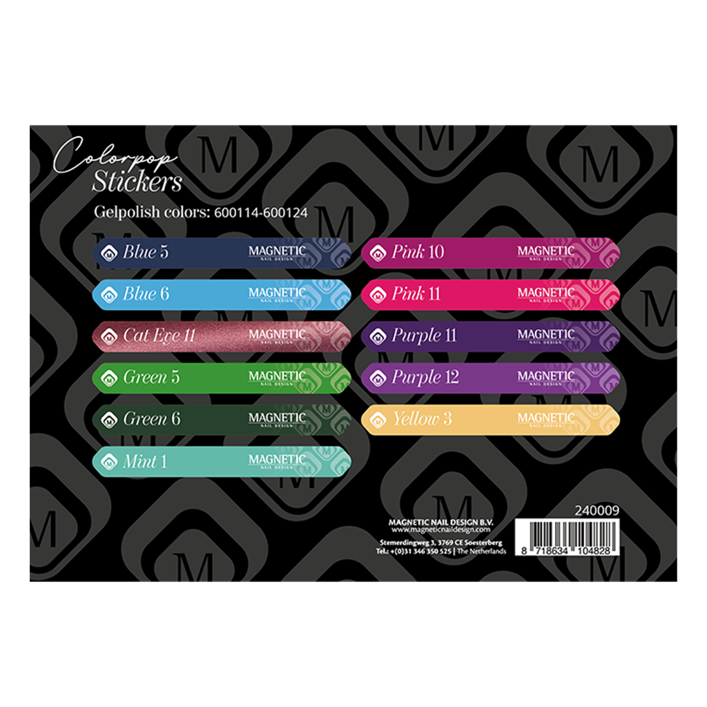 Magnetic Colorpop Feuille d'autocollants pour Gelpolish 7 ml