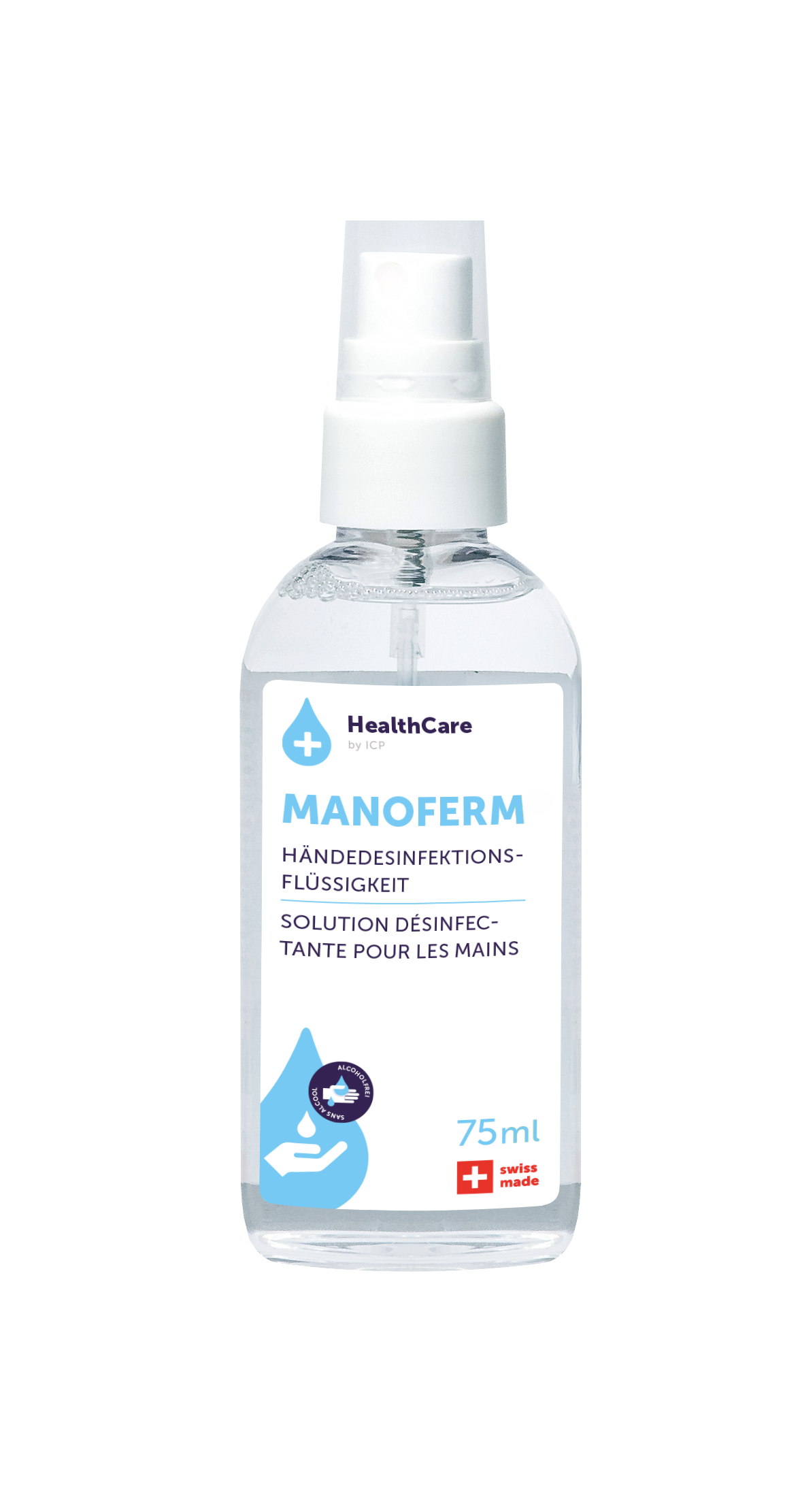 IC Products Manoferm Bouteille vaporisateur de désinfectant sans alcool