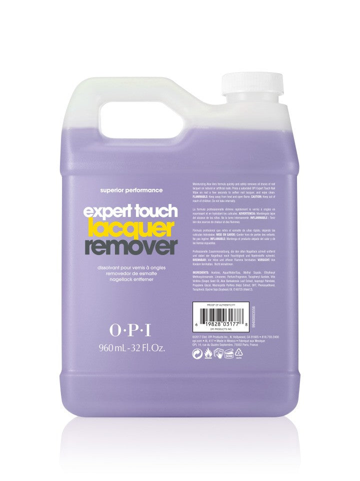 OPI Expert Touch Lacquer Remover Dissolvant pour vernis à ongles