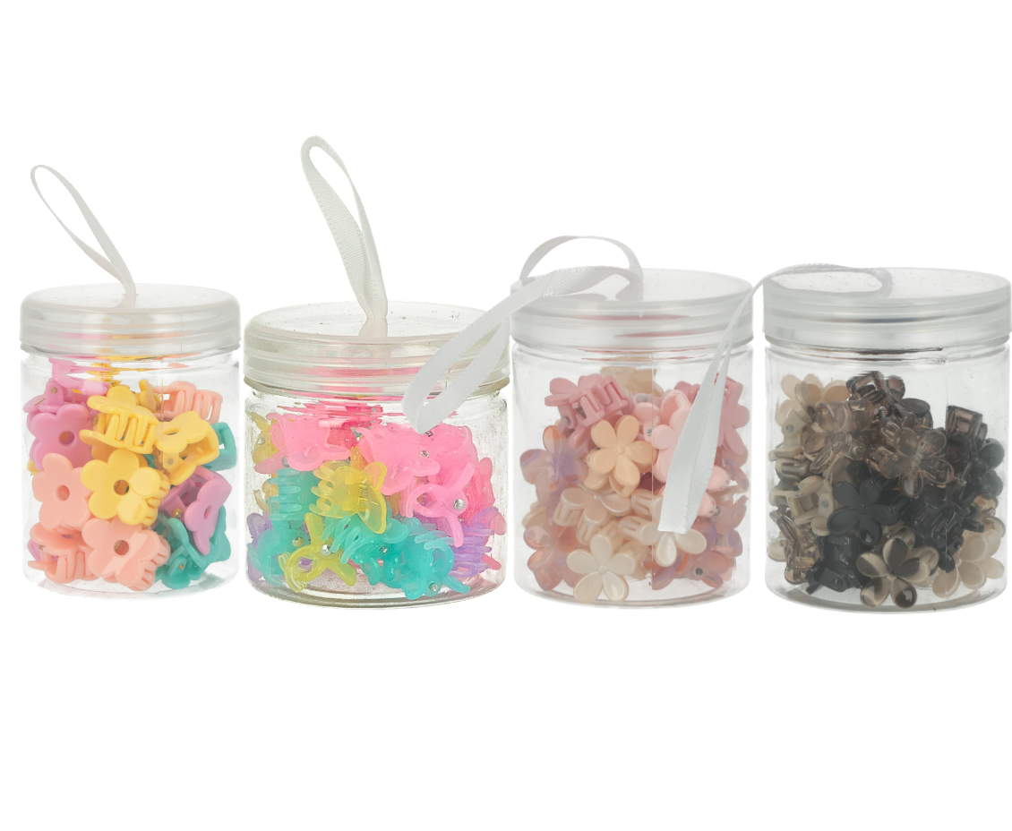 Accessoires Kids Böxli mit Blümchen Haarklemmen