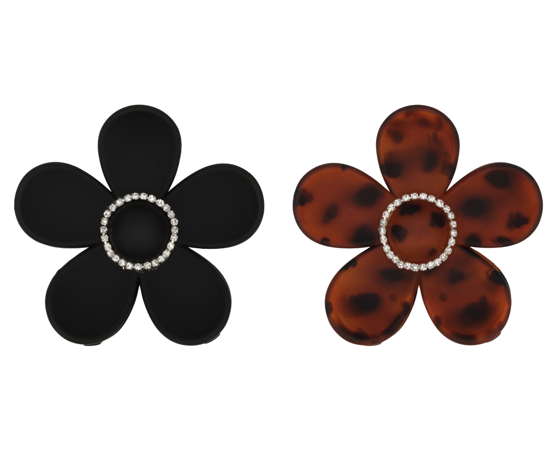 Trisa Fashion Barrette à cheveux à fleurs avec strass