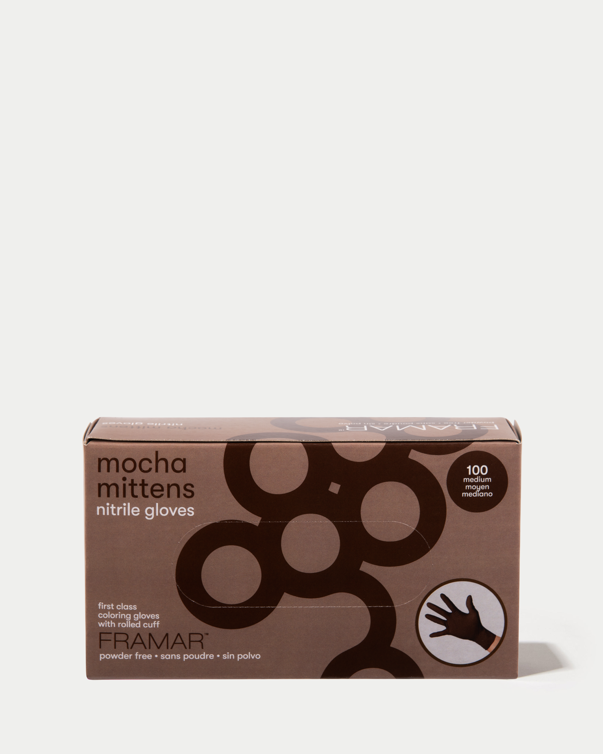 Gants Mocha en nitrile non poudrés