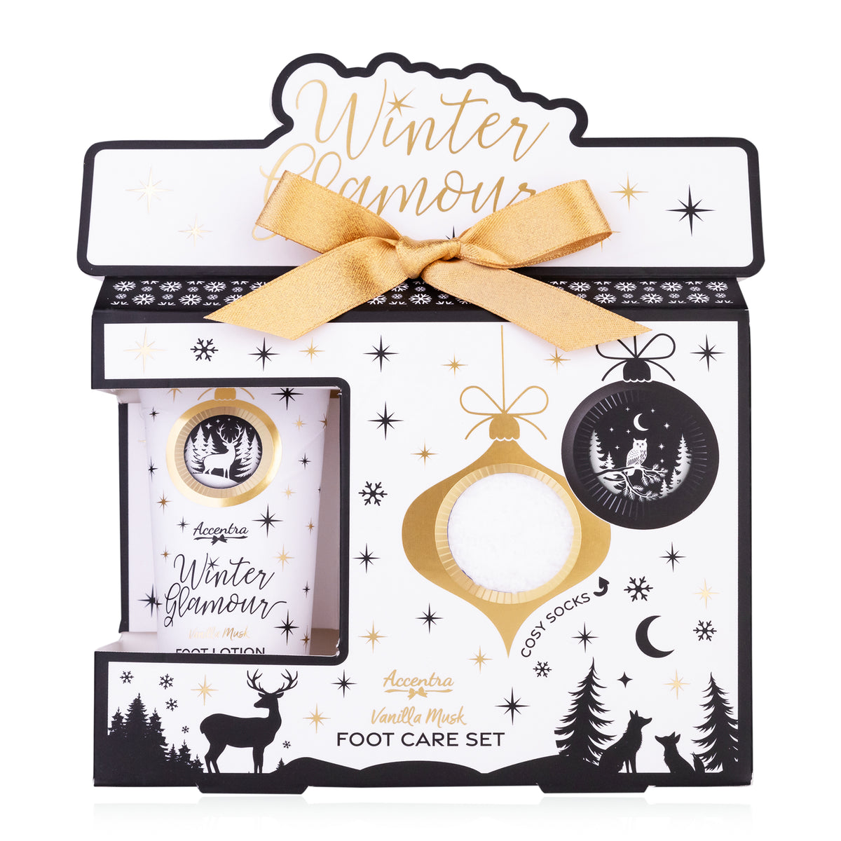 Coffret de soins pour les pieds WINTER GLAMOUR dans un coffret cadeau