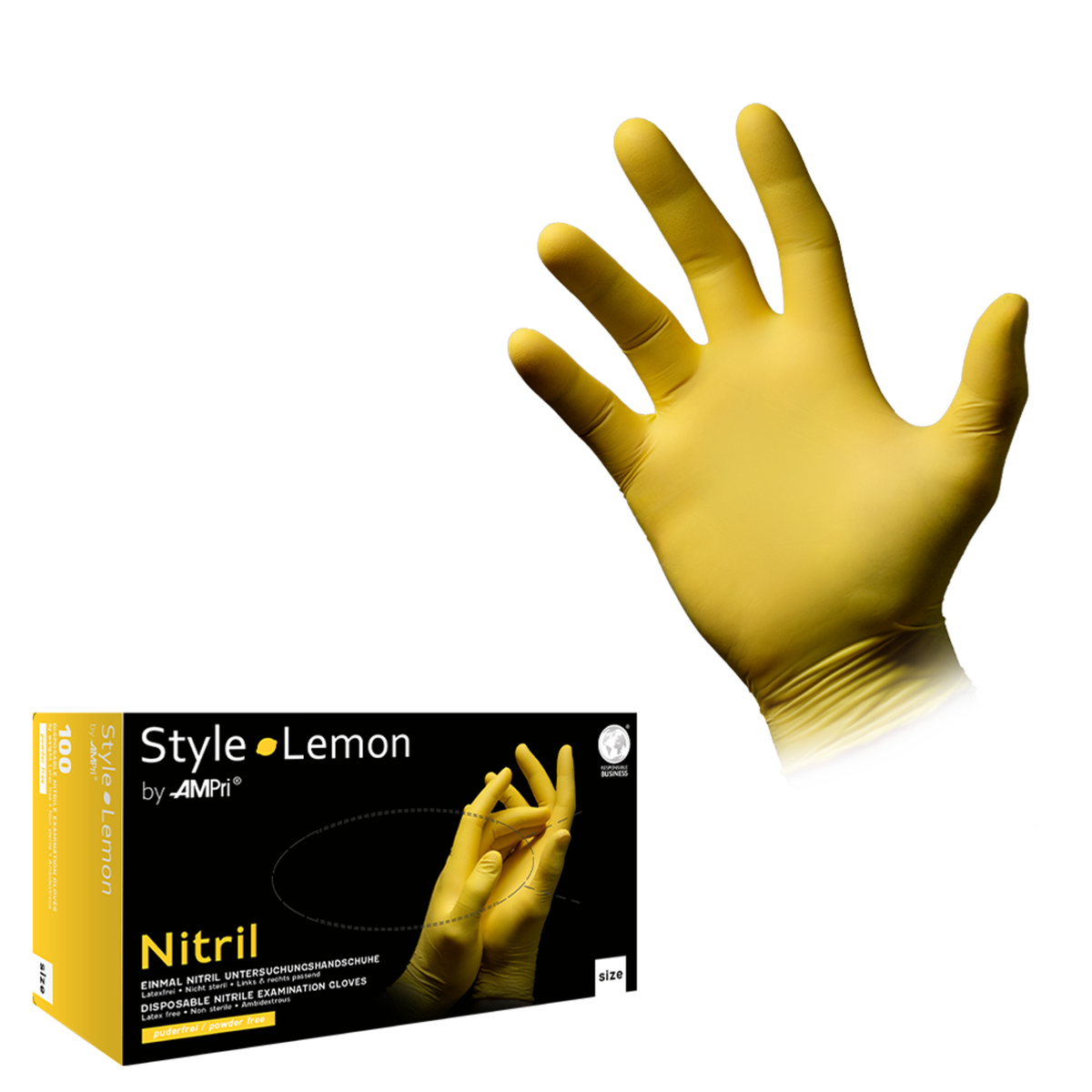 Style Handschuhe Nitril puderfrei Lemon