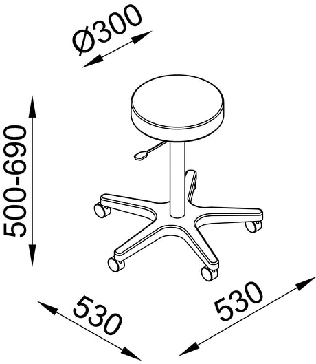 Arbeitshocker Fiona