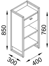 DOBI Smartline Meuble d'appoint Duna