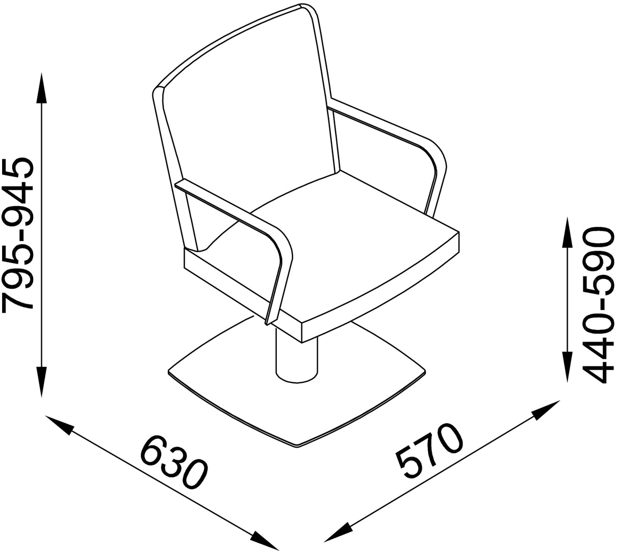 Fauteuil coiffure Riad