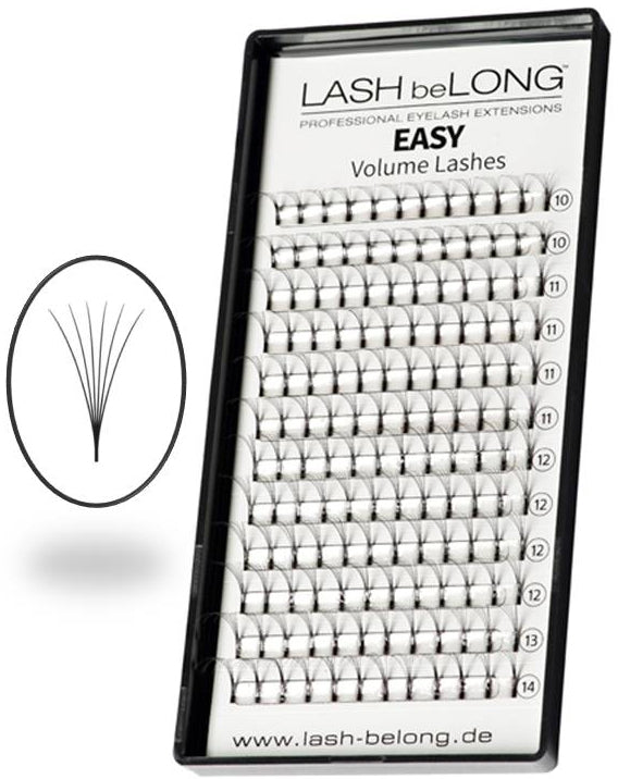 LASH beLONG Easy Volume Lashes 6D - MIX-Box D-Curl