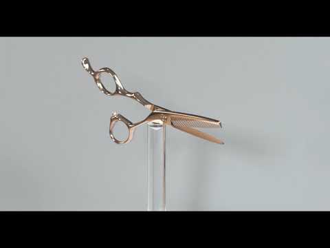 E-KWIP Set de ciseaux Kuro Rosegold 55 + KUR 40