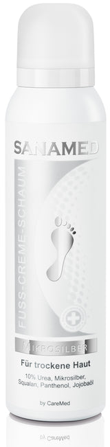 Mikrosilber Fuss-Creme-Schaum